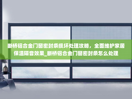 断桥铝合金门窗密封条损坏处理攻略，全面维护家居保温隔音效果_断桥铝合金门窗密封条怎么处理